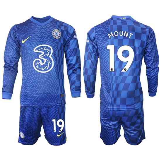 Men Chelsea Long Sleeve Soccer Jerseys 516